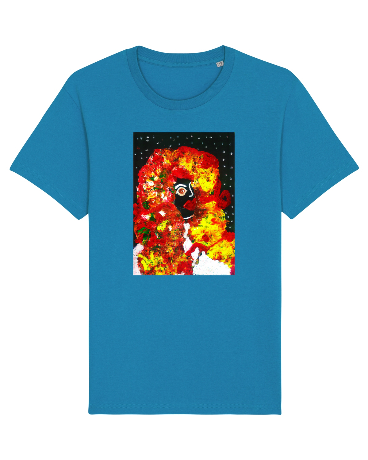 Tricou mânecă scurtă Unisex Rocker Azur