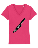 Deadly Eyes Tricou mânecă scurtă guler V Damă Evoker