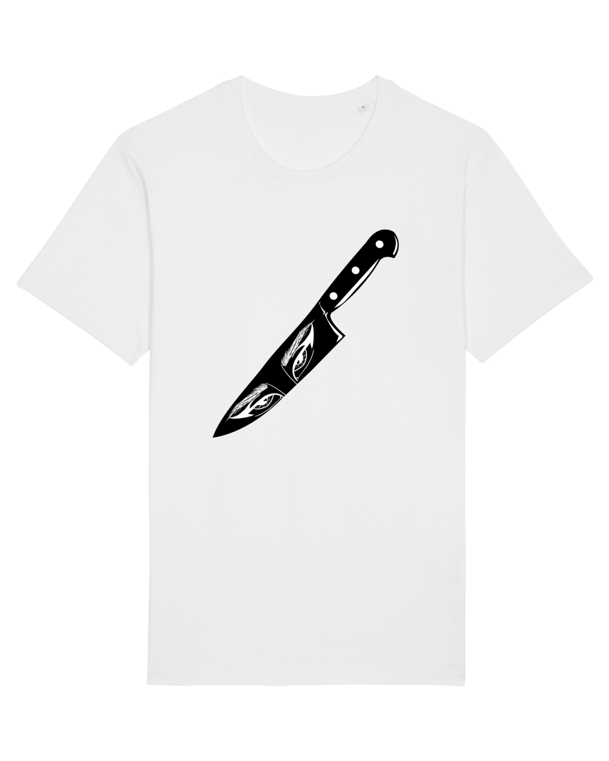 Tricou mânecă scurtă Unisex Rocker White