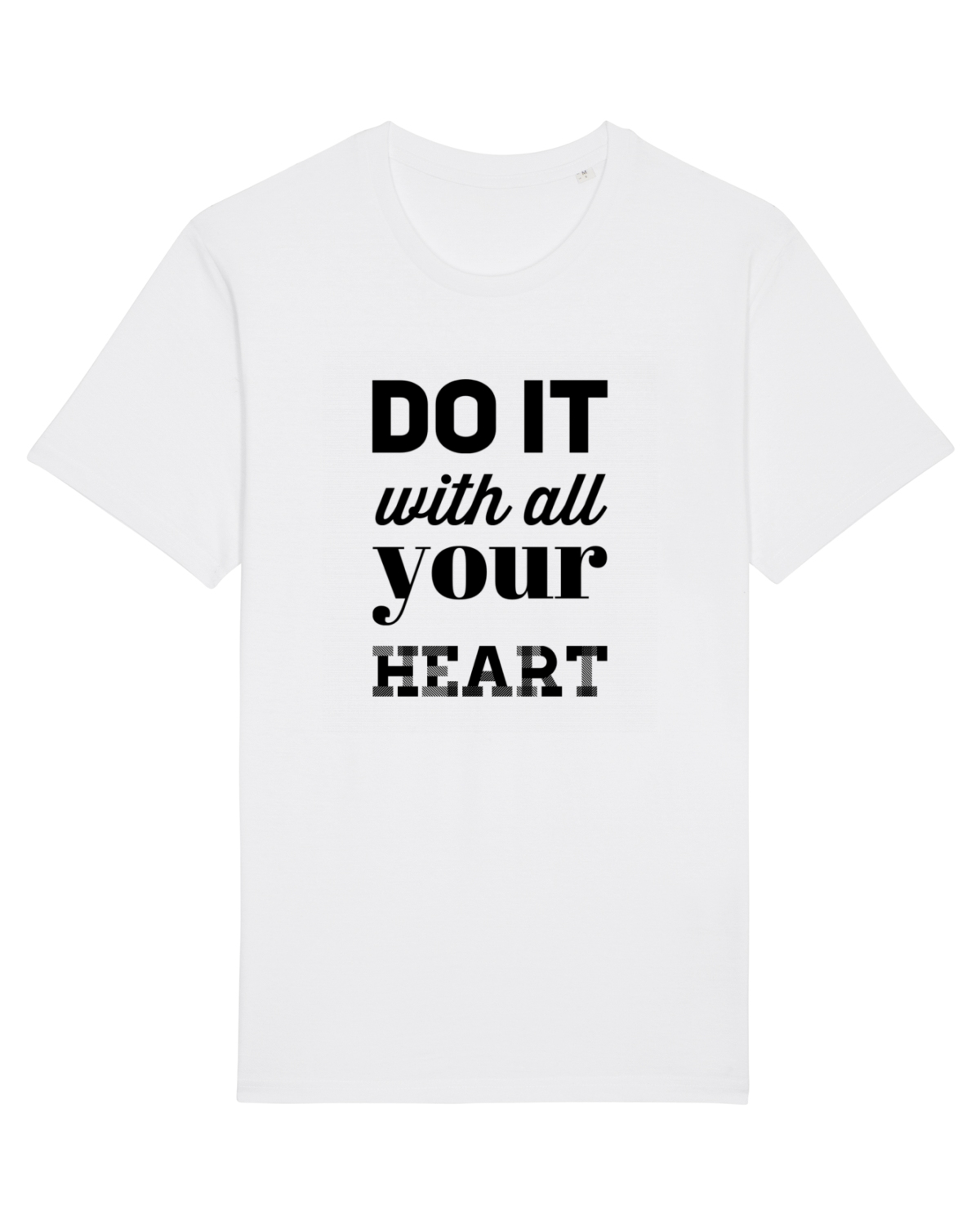 Tricou mânecă scurtă Unisex Rocker White