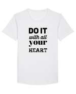 Inspiro #15 Tricou mânecă scurtă guler larg Bărbat Skater