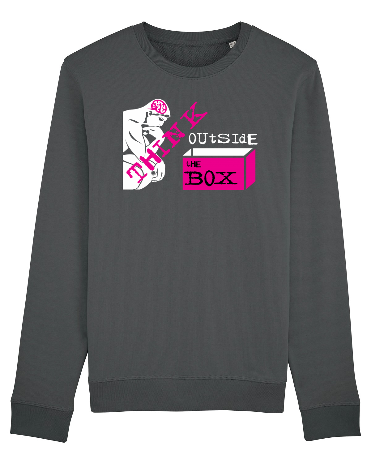 Bluză mânecă lungă Unisex Rise Anthracite