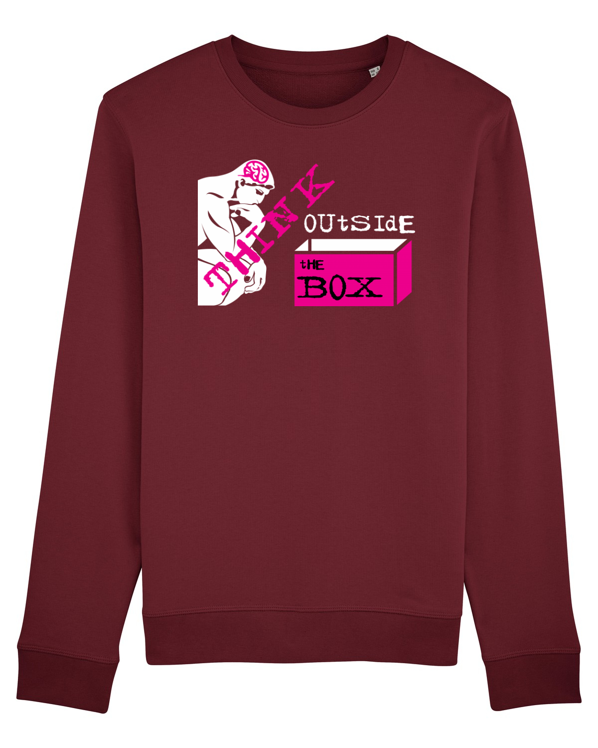 Bluză mânecă lungă Unisex Rise Burgundy