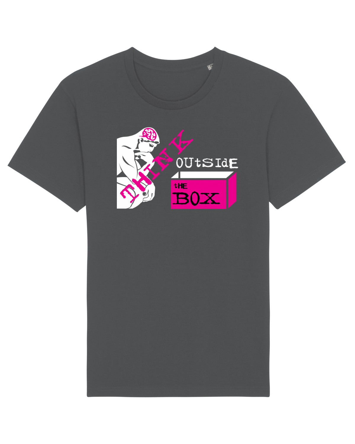 Tricou mânecă scurtă Unisex Rocker Anthracite