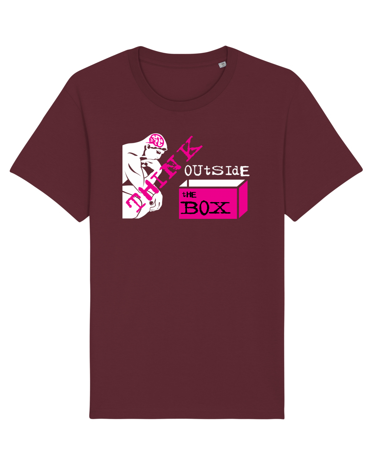 Tricou mânecă scurtă Unisex Rocker Burgundy