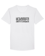 Inspiro #16 Tricou mânecă scurtă guler larg Bărbat Skater