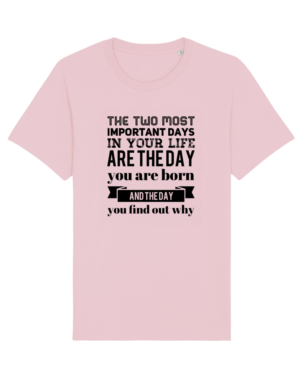 Tricou mânecă scurtă Unisex Rocker Cotton Pink