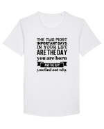 Inspiro #19 Tricou mânecă scurtă guler larg Bărbat Skater