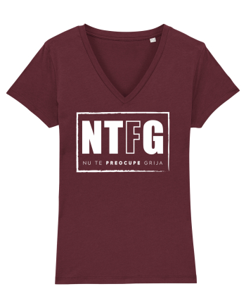 NU TE PREOCUPE GRIJA Burgundy