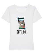 Master is calling Tricou mânecă scurtă guler larg fitted Damă Expresser