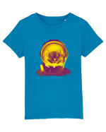 Pisica astronaut Tricou mânecă scurtă  Copii Mini Creator