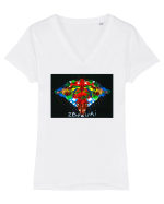 Zboruri Tricou mânecă scurtă guler V Damă Evoker
