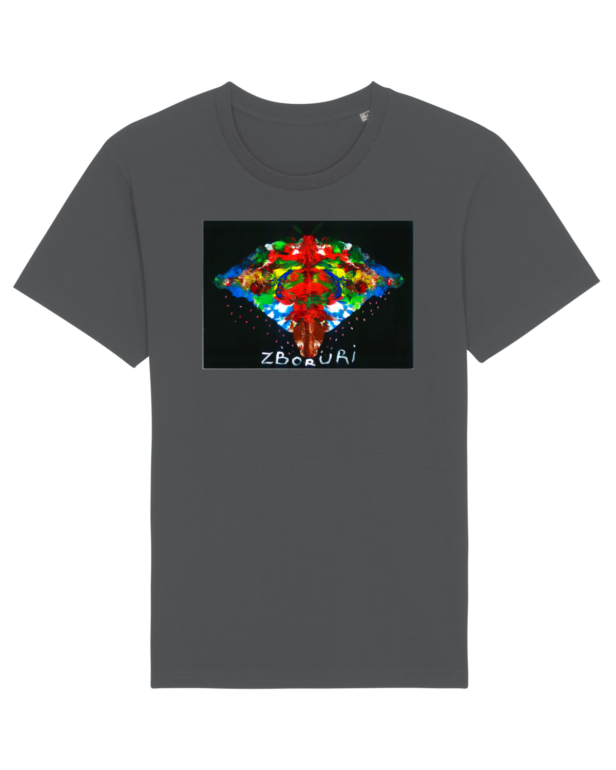 Tricou mânecă scurtă Unisex Rocker Anthracite