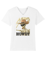 Howdy Tricou mânecă scurtă guler V Bărbat Presenter