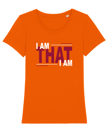 I am that I am Bright Orange