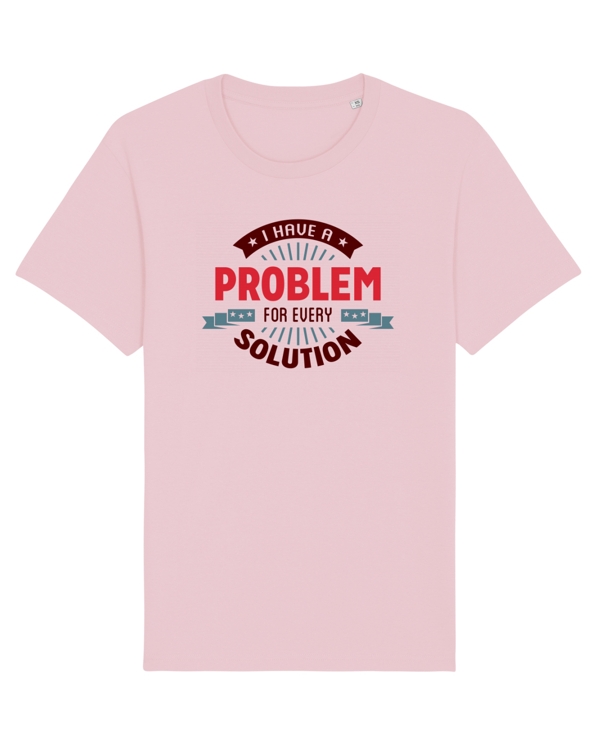 Tricou mânecă scurtă Unisex Rocker Cotton Pink