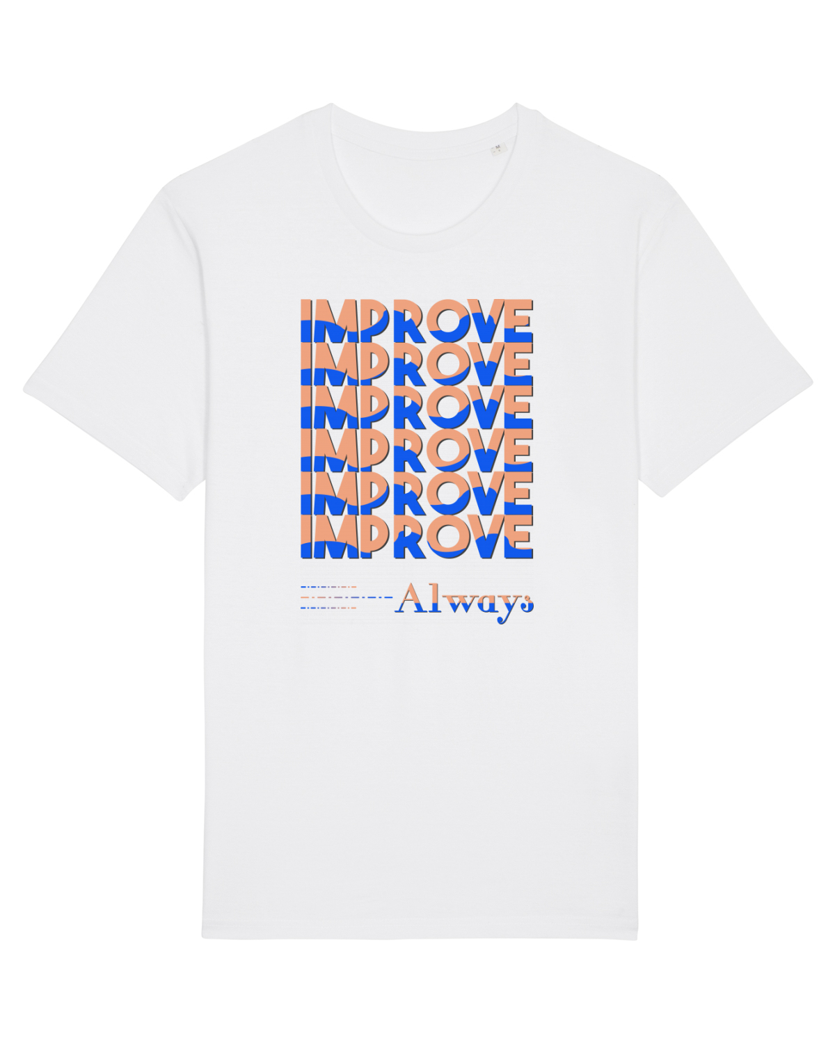 Tricou mânecă scurtă Unisex Rocker White