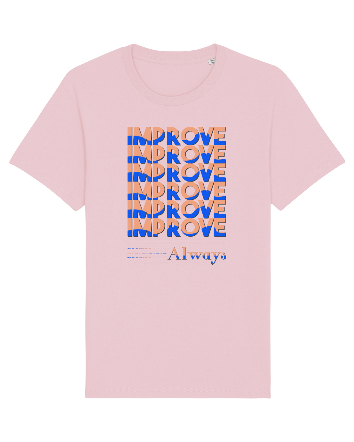 Tricou mânecă scurtă Unisex Rocker Cotton Pink