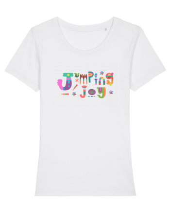 Jumping joy White
