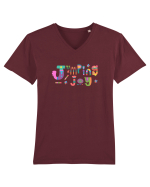 Jumping joy Tricou mânecă scurtă guler V Bărbat Presenter