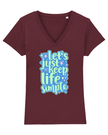 Simple life 1 Burgundy