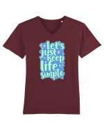 Simple life 1 Tricou mânecă scurtă guler V Bărbat Presenter