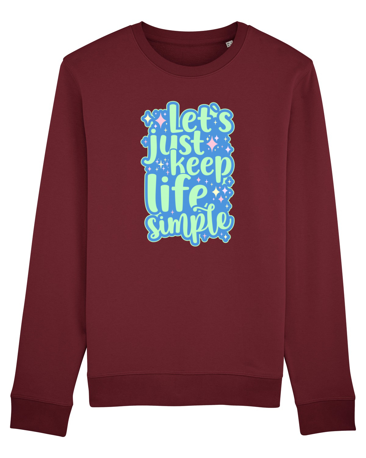 Bluză mânecă lungă Unisex Rise Burgundy