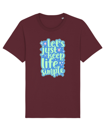 Simple life 1 Burgundy