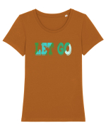 Let go Tricou mânecă scurtă guler larg fitted Damă Expresser