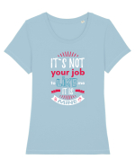 It`s not your job Tricou mânecă scurtă guler larg fitted Damă Expresser