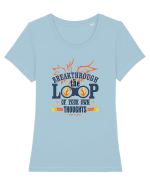 Breakthrough Tricou mânecă scurtă guler larg fitted Damă Expresser