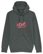 Graffiti love Hanorac cu fermoar Unisex Connector