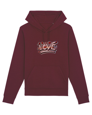 Graffiti love Burgundy
