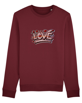Graffiti love Burgundy