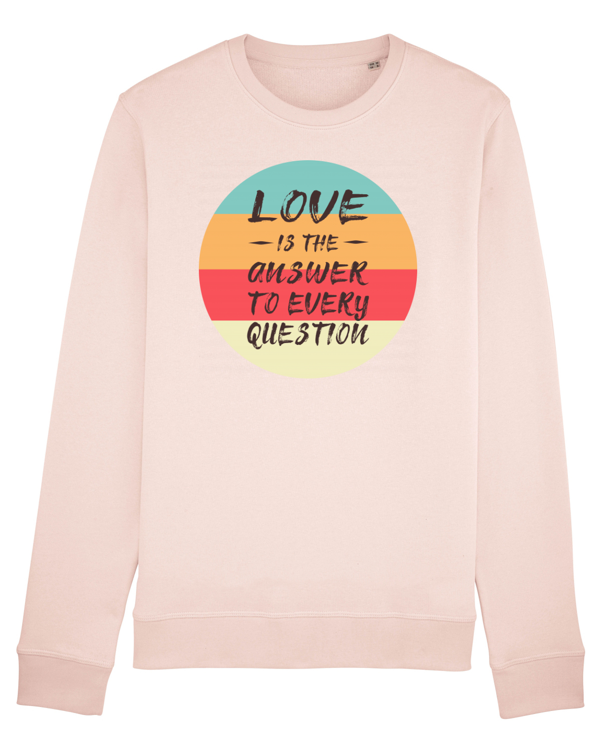 Bluză mânecă lungă Unisex Rise Candy Pink