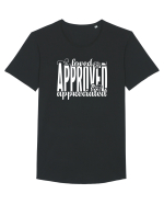 Loved, approved, appreciated -alb Tricou mânecă scurtă guler larg Bărbat Skater