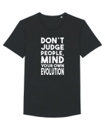 Mind your evolution Tricou mânecă scurtă guler larg Bărbat Skater