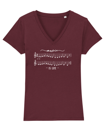 Music is life Burgundy