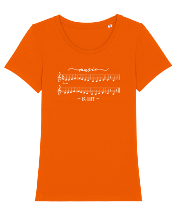 Music is life Bright Orange