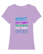 My own opinion Tricou mânecă scurtă guler larg fitted Damă Expresser