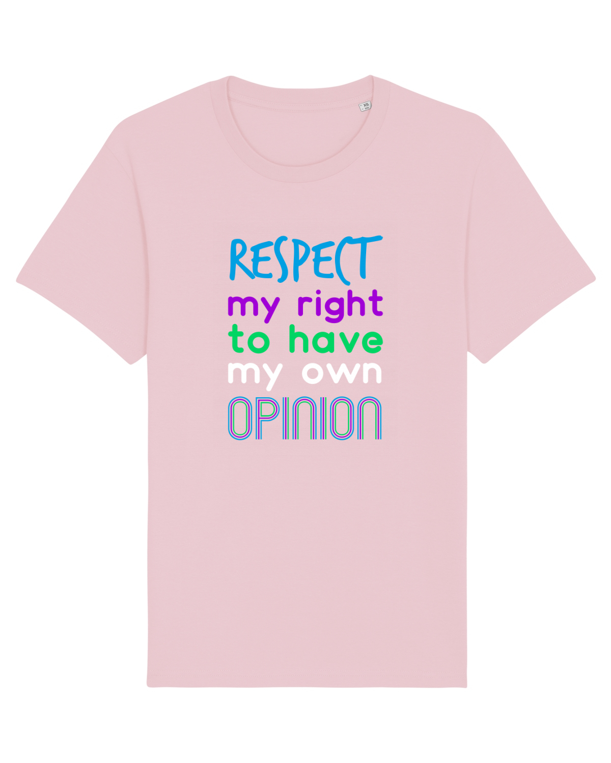 Tricou mânecă scurtă Unisex Rocker Cotton Pink