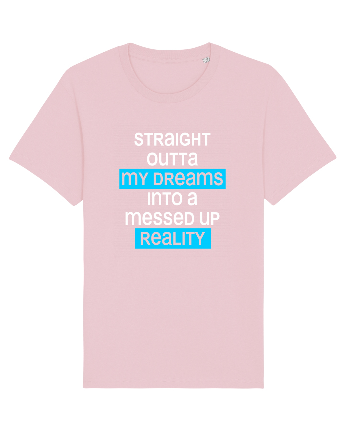 Tricou mânecă scurtă Unisex Rocker Cotton Pink