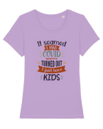 Simptome de parinte Tricou mânecă scurtă guler larg fitted Damă Expresser