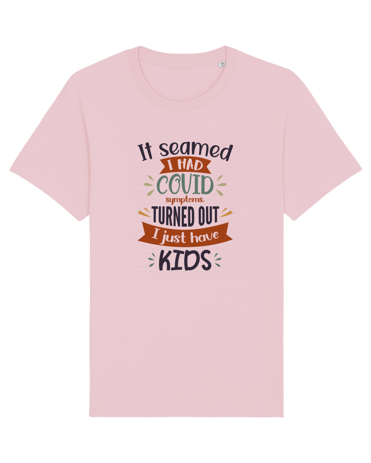Tricou mânecă scurtă Unisex Rocker Cotton Pink