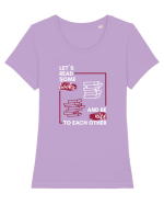 Let`s read some books Tricou mânecă scurtă guler larg fitted Damă Expresser