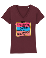 Raise your vibration Tricou mânecă scurtă guler V Damă Evoker