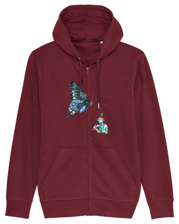 Butterfly music Burgundy