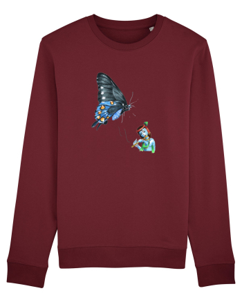 Butterfly music Burgundy