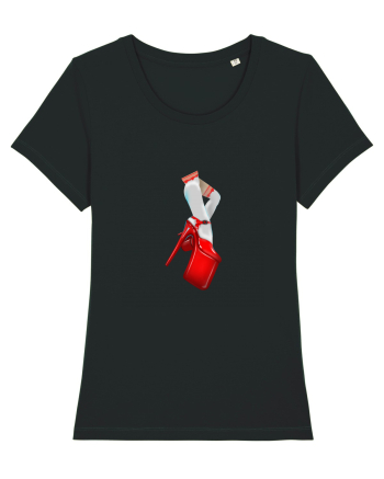 Red shoes Black