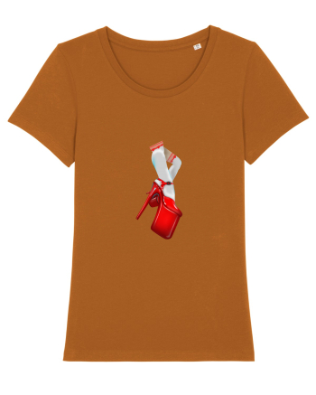 Red shoes Roasted Orange
